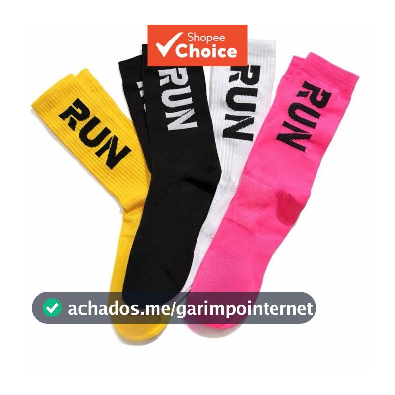 Kit 3 Pares de Meias Esportivas Unissex para Corrida e Caminhada em Poliamida – Envio Rápido
