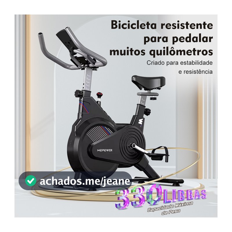 Bicicleta Ergométrica Compacta e Silenciosa - Bike Spinning para Apartamento, 150kg