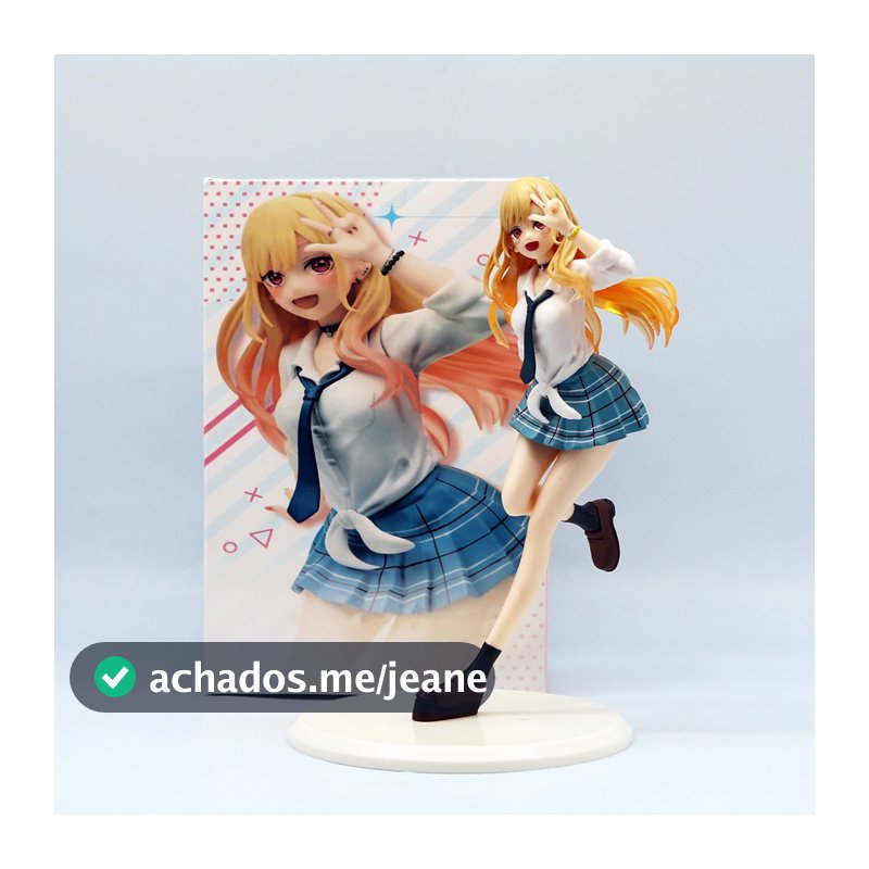 18 5CM Anime MY Dress UP Darling Figure Kitagawa Marin School Uniformes Duas Dimensões Figuras DE Ação EM PVC Para Me