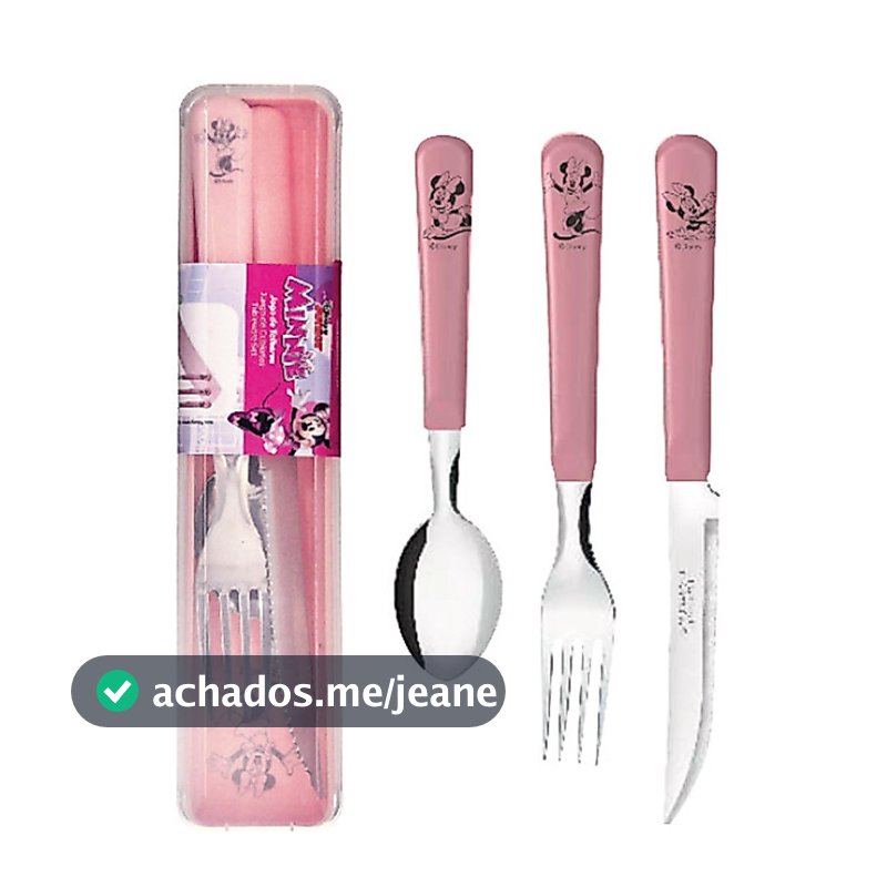 DISNEY - ESTOJO PORTA TALHER 4 PCS MINNIE