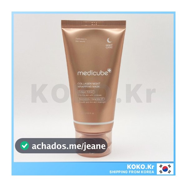 Máscara De Embrulho Noturno De Colágeno MEDICUBE 75ml Com Brindes