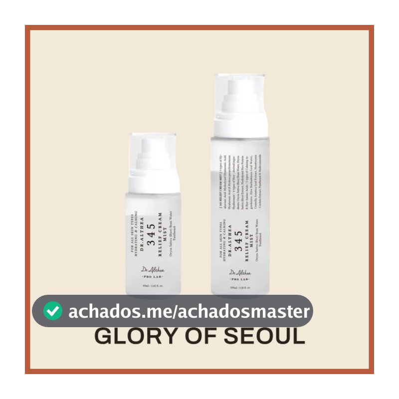 Dr.Althea 345 Relief Cream Mist 60ml, 100ml