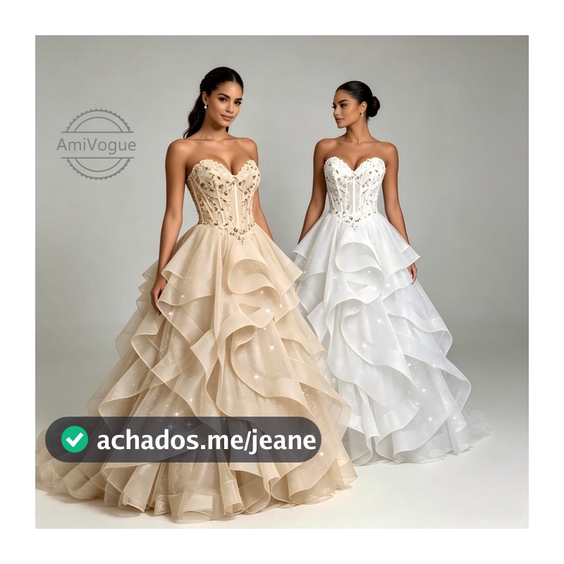 Feminino Vestido  Longo Brilhante Vestido De Festa De 15o Aniversário Quinceanera Debutantes Formatura Casamento