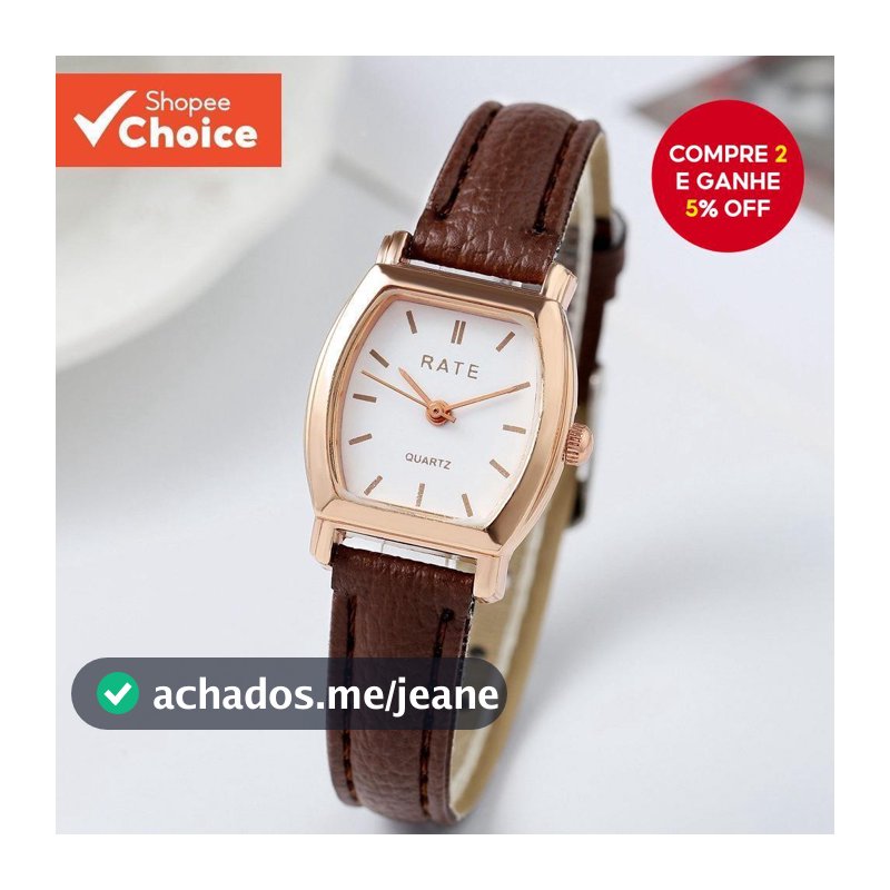Relógio Elegante Com Design De Escala Simples E Para Mulheres , Uso Diário , De Pulso Festa De Escritório