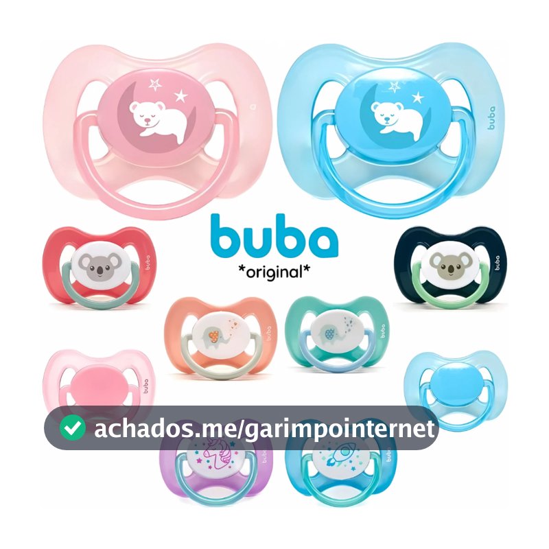 Chupeta Buba Confort Tamanho 1 e 2