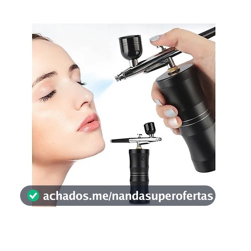 Aerógrafo Profissional Kit Com Compressor Recarregável Sem Fio Para Confeitaria Unhas Maquiagem Tattoo