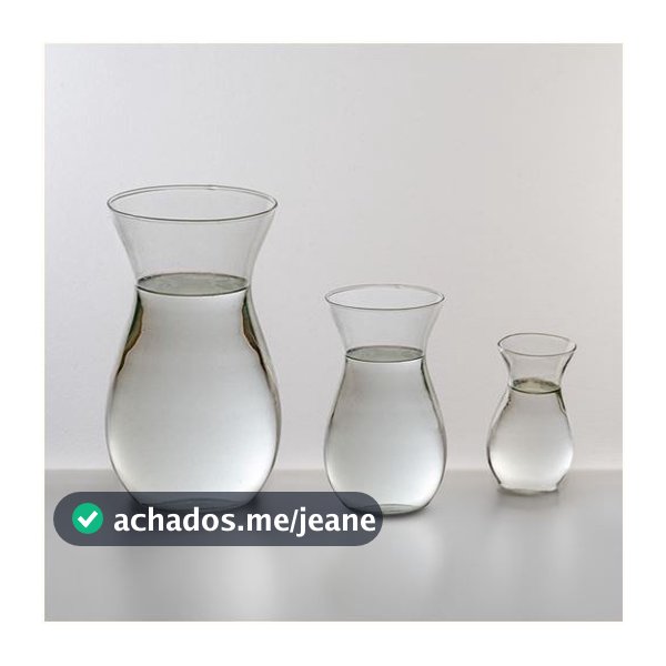 Vaso Lais de Vidro Decoração Arranjo