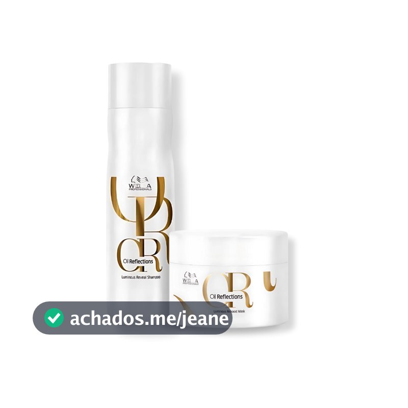Kit Wella - Shampoo 250ml e Máscara 150g Oil Reflections