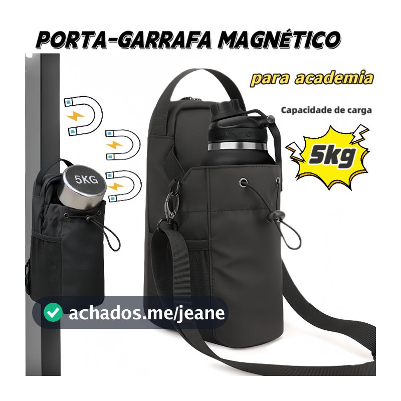Porta Garrafa Magnetico Impermeavel 40oz Para Academia Treino Outdoor Multifuncional