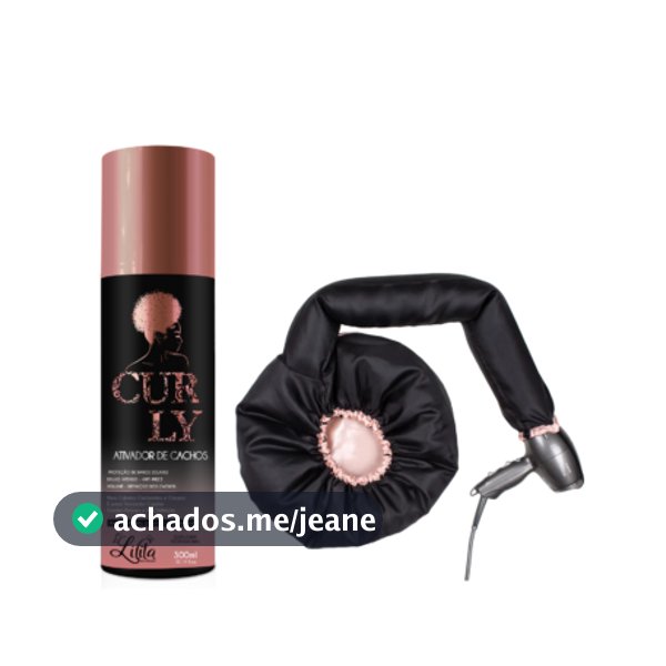 Ativador de Cachos Curly com Touca toca Difusora para definição dos cabelos cacheados melhor preço