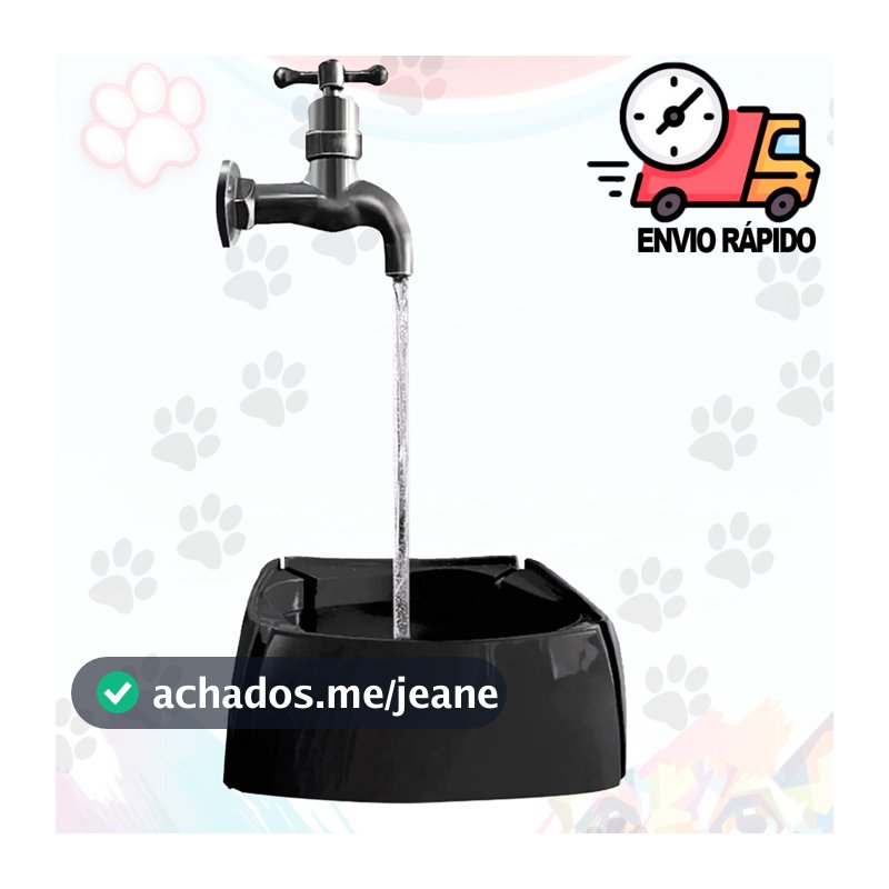 Bebedouro Para Gato Cachorro Torneira Mágica Fonte 1800ml