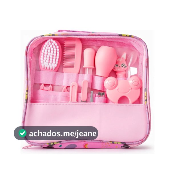 Kit Higiene Completo para Bebê Recém-Nascido 13 Itens Essenciais Cortador Escova Cabelo Unha Pente