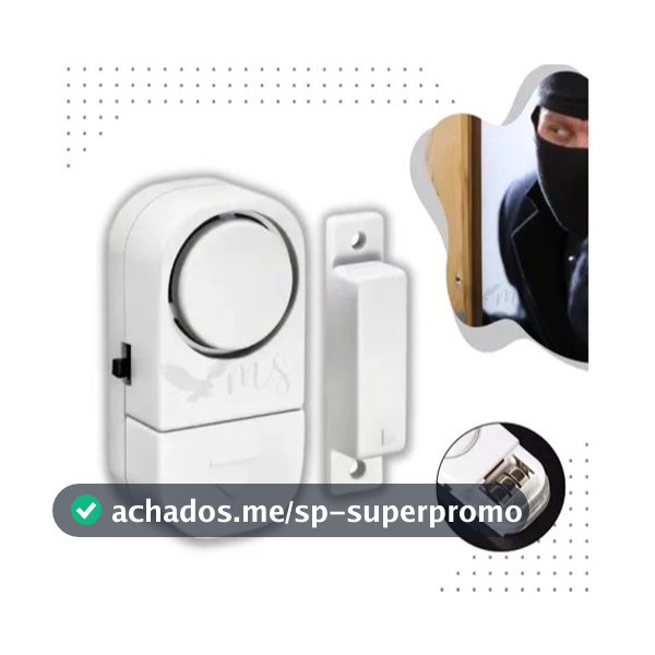 Alarme Sensor Magnético De Presença Sem Fio Janela E Porta
