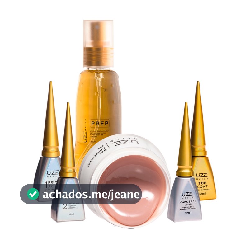 Gel Construtor 25g Prep Primer Ácido/Desidratador Adesivador Top Coat Clear Gel Base - UZE NAILS