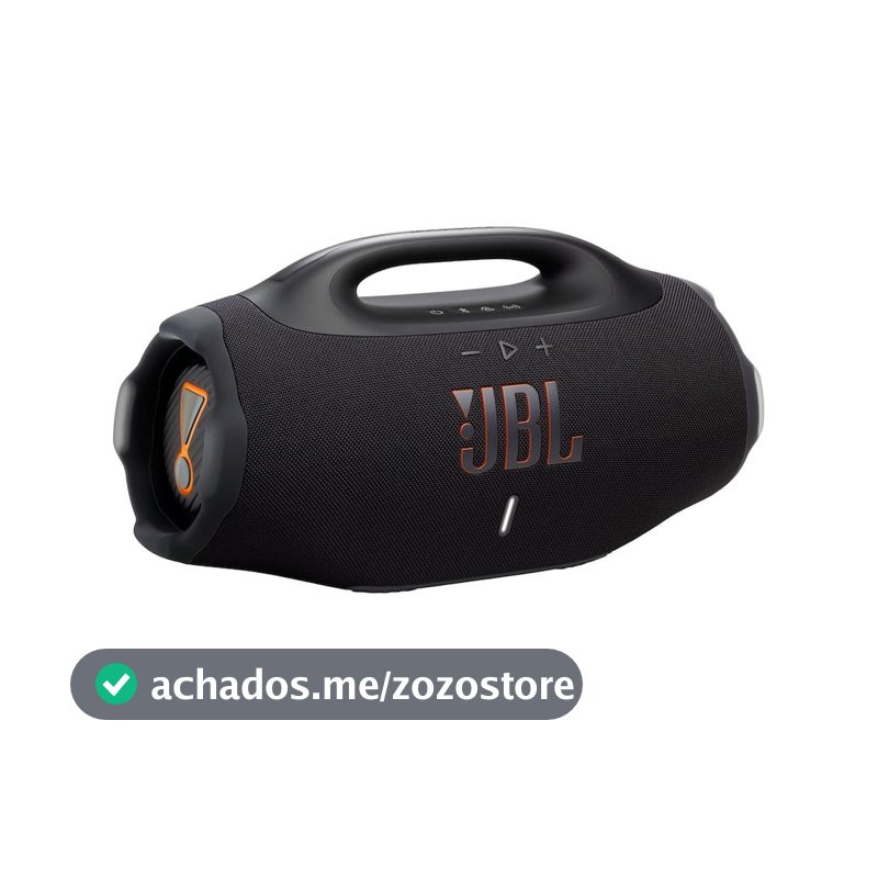 Caixa de Som JBL Boombox 4 210W Bluetooth IP68 Bateria 34h Preto