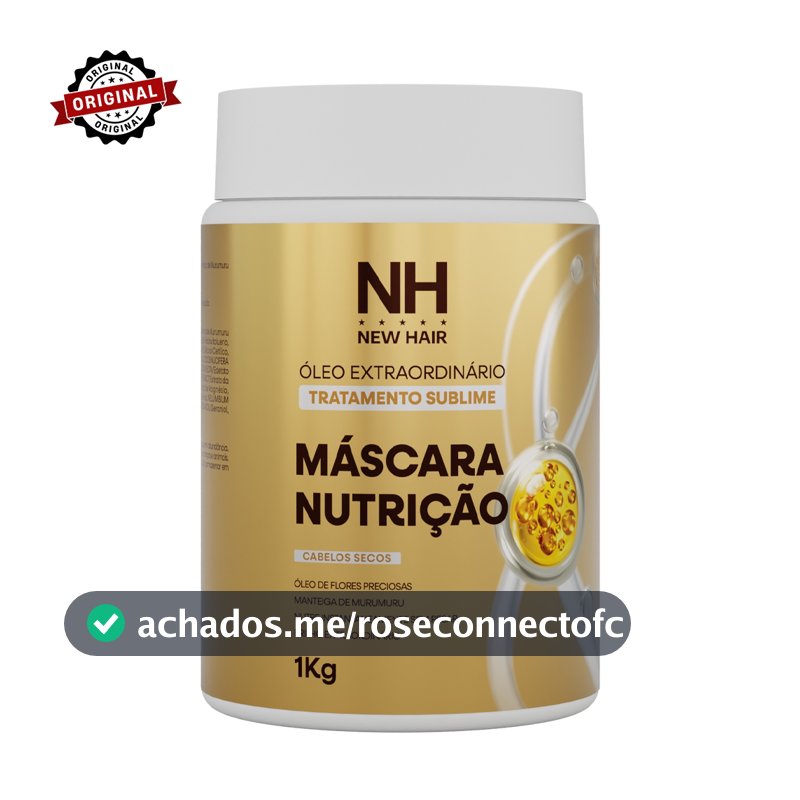 Máscara Profissional Óleo Extraordinário Nutrição e Brilho 1KG NEW HAIR