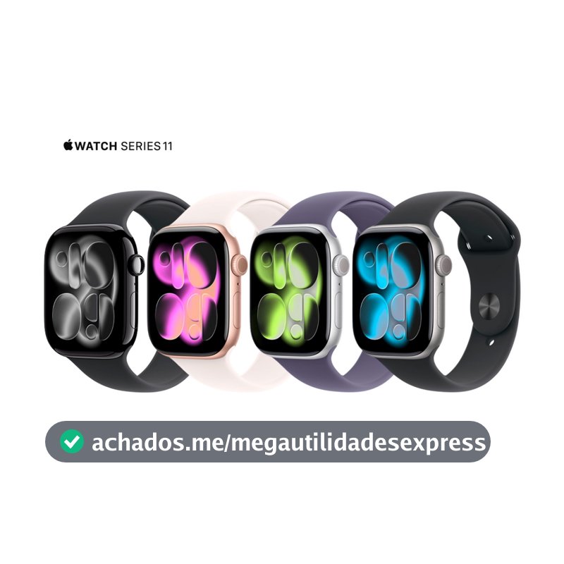 Apple Watch Series 11 GPS 42mm 46mm S11 Relogio Caixa Aluminio Tela OLED watchOS