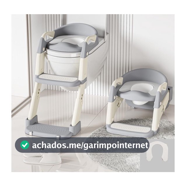 Assento Redutor Infantil Com Escada Vaso Sanitário Troninho 2 em 1
