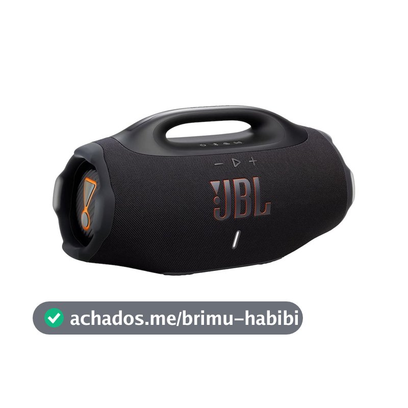 Caixa de Som JBL Boombox 4 210W Bluetooth IP68 Bateria 34h Preto