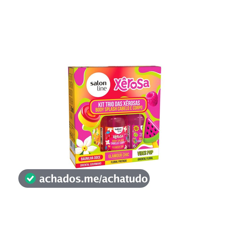 Kit Xerosa com 3 Body Splash 30ml
