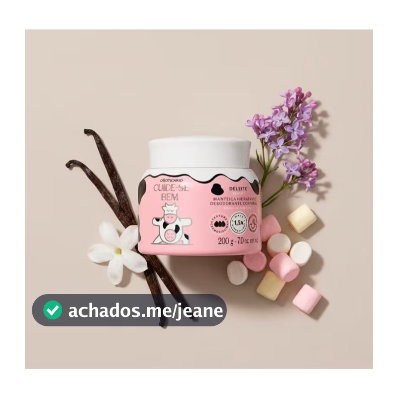 Manteiga Hidratante Desodorante Corporal Cuide-Se Bem Deleite 200g