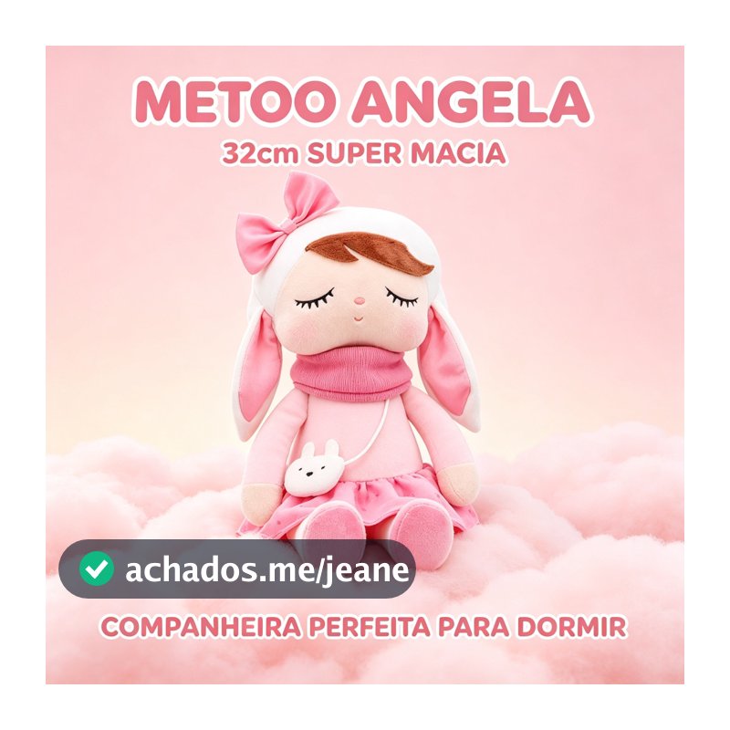 Boneca de Pelúcia Metoo Angela 32cm Super Macia Infantil Dormir Presente Criança 4 Modelos Coleção