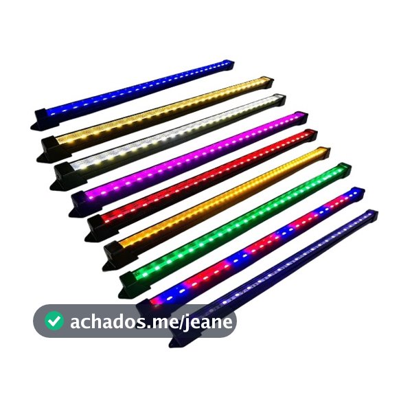 01 Luminária Led Cores Para Aquário Marinho Ou Plantado 20cm a 100cm com Plug COM FONTE