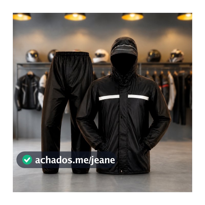 Capa De Chuva Moto Motoqueiro Impermeável Reforçada