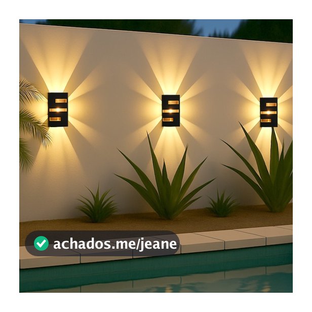 Kit Com Iluminarias Arandela Decorativa Interno Externo Spot Parede a Prova D água A+