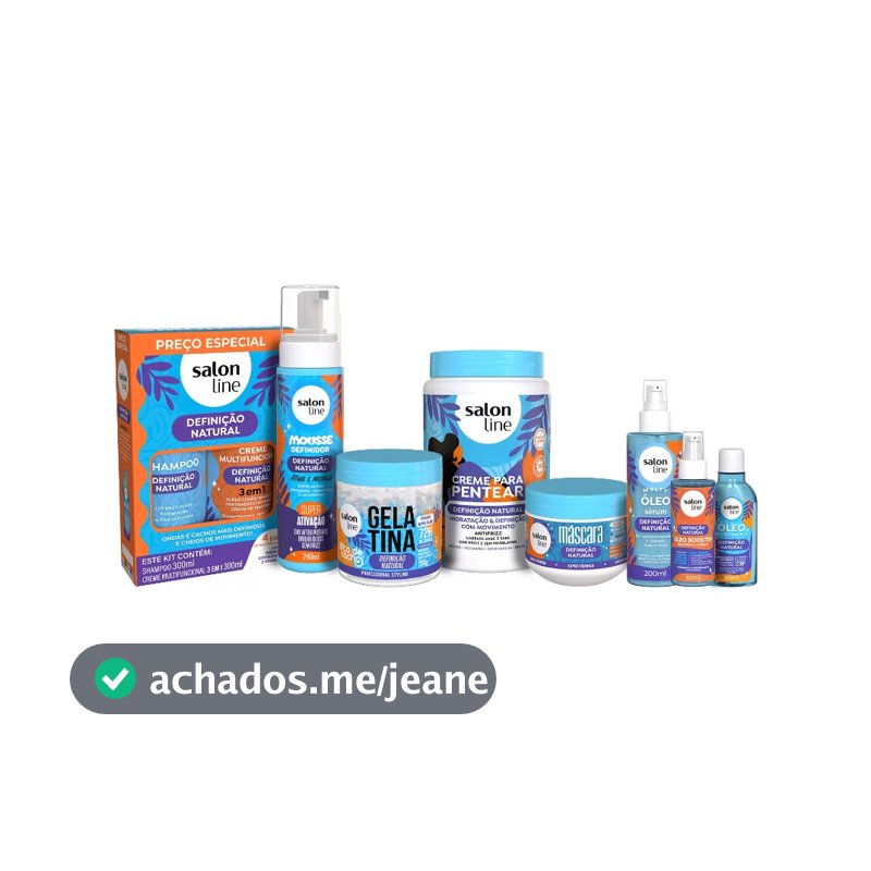 Escolha Seu Kit Definição Natural Salon Line Completo