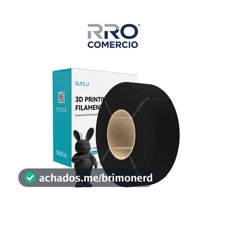 SUNLU Filamento PLA Fosco Estável e sem emaranhados -1.75mm -Sem carretel -para Bambu