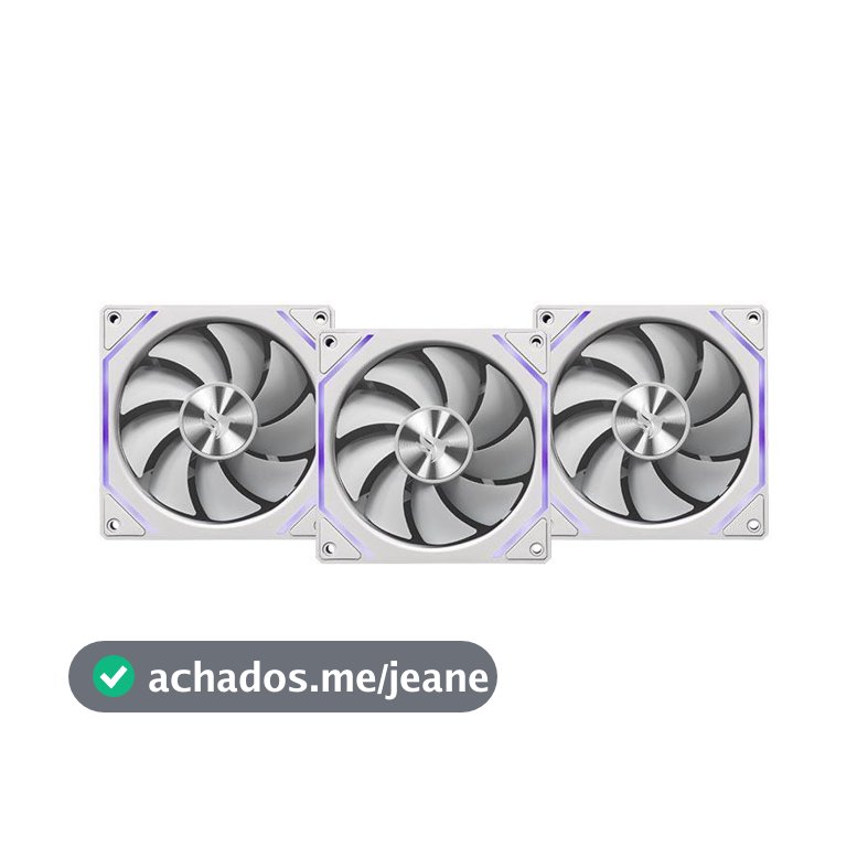 Kit Ventoinha Pichau Ventus NX, ARGB, 3x120mm, Branco, PCH-VTNX3-WH01