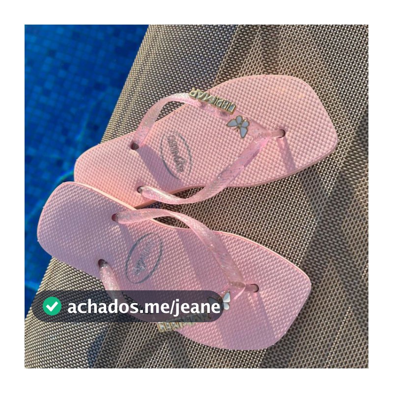 Chinelo Feminino detalhe com borboleta