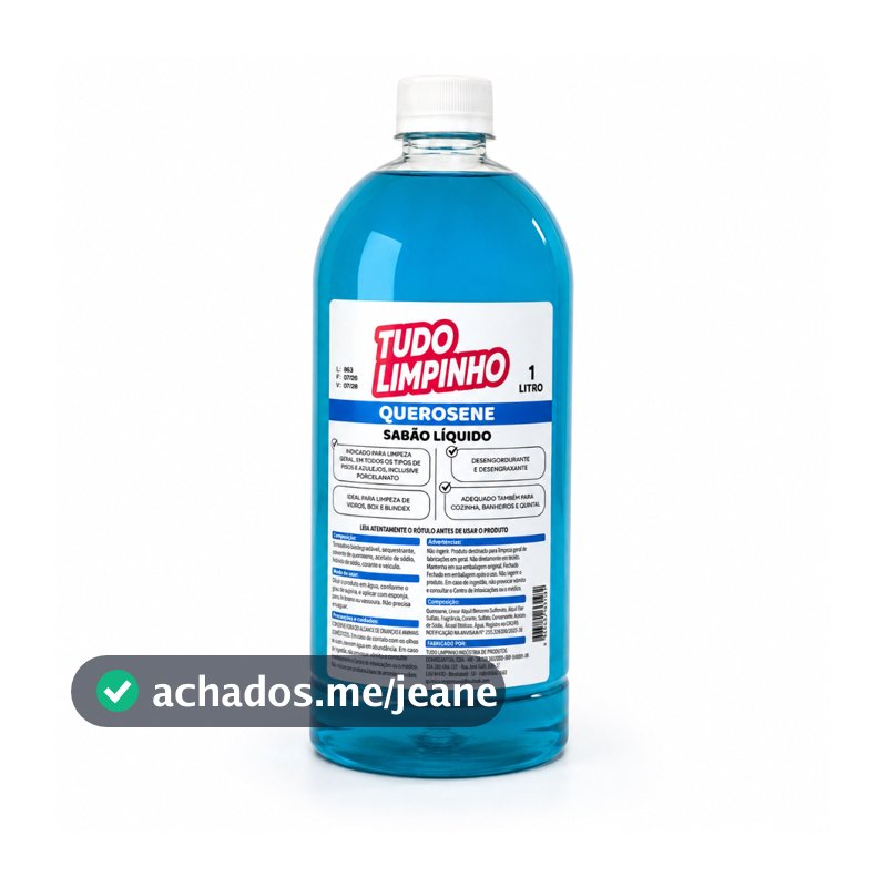 SABÃO DE QUEROSENE HIDROSSOLÚVEL 1LT TUDO LIMPINHO