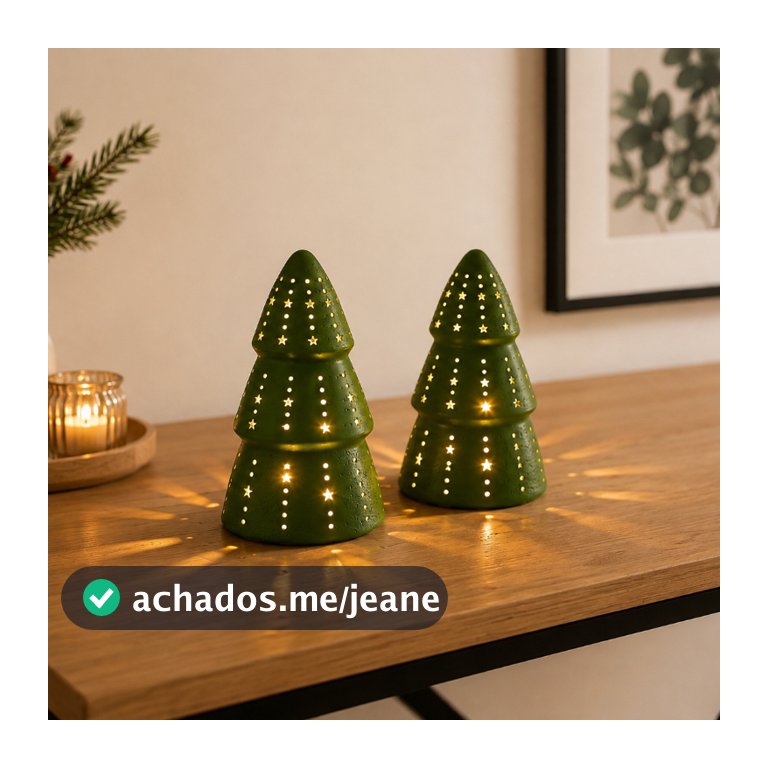 Mini Árvore de Natal Led 12cm Decorativa