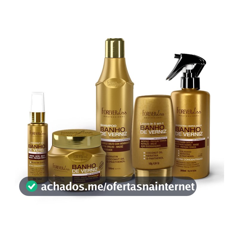 Kit Banho de Verniz Completo Forever Liss