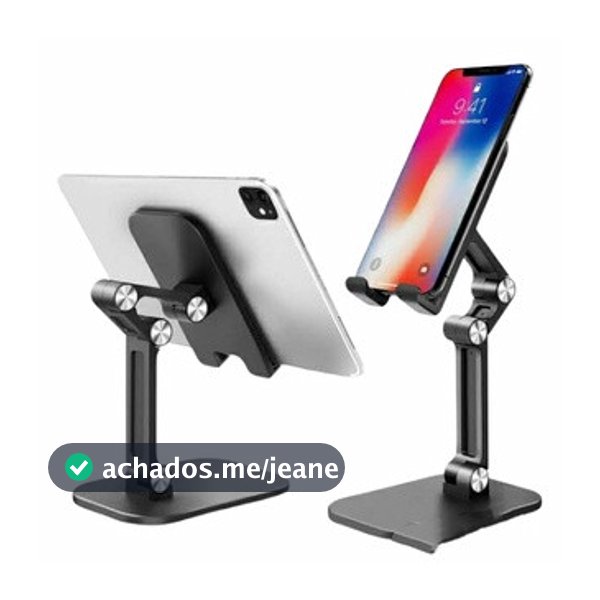 KIT 2 Suporte Celular e Tablet de Mesa Dobrável Articulado