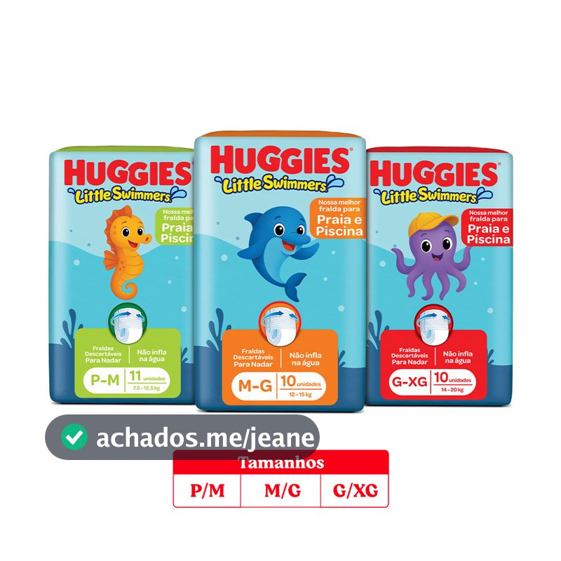 Fralda Huggies Little Swimmers G/XG 10 Un