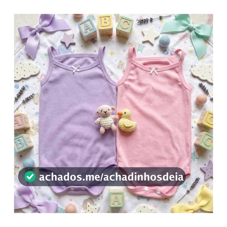 Kit 2 Body Bebê Alcinha Canelado Liso Menina Verão Macio Confortável