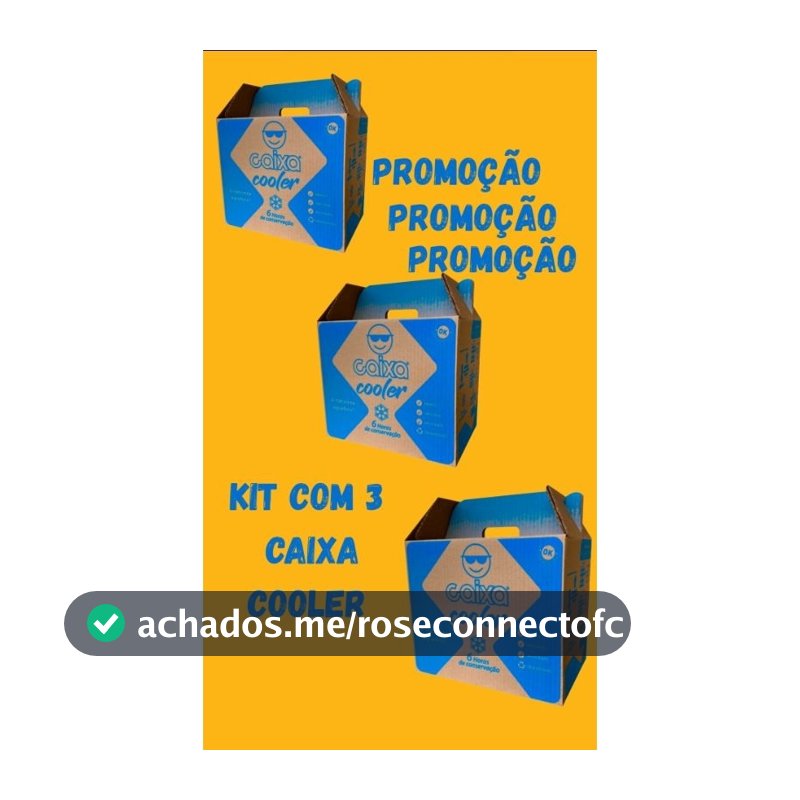 KIT 3 Caixas Cooler Descartável– Mantém Gelo 6h – Reforçada e Não Vaza.