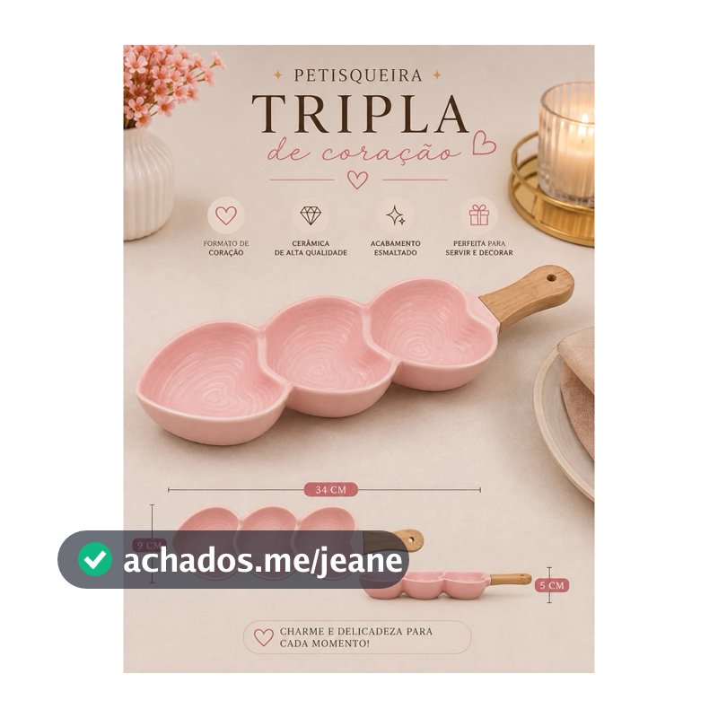 Travessa Color de Porcelana com cabo em Bambu