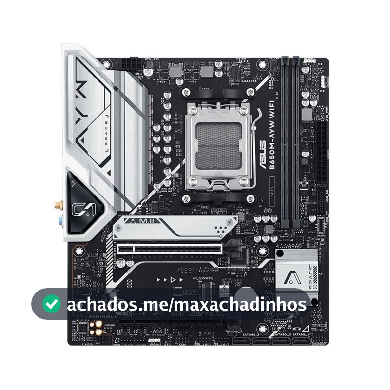 Placa Mãe  Asus B650M-AYW WiFi, DDR5, Socket AMD AM5, M-ATX, Chipset AMD B650 - B650M-AYW-WIFI
