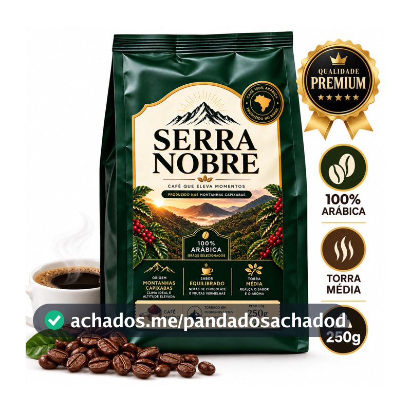 Café Gourmet 100% Arábica Serra Nobre 250g Torrado e Moído Torra Média