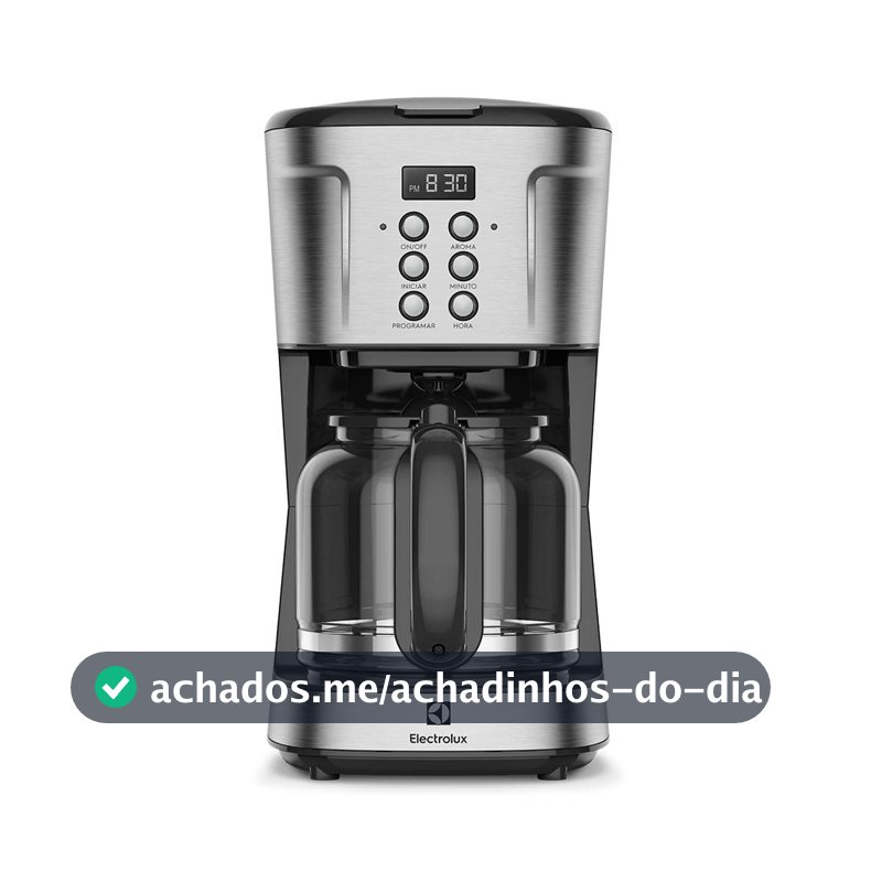 Cafeteira Elétrica Electrolux Digital 38 Xícaras Experience Programável com Timer Cor Inox (ECM30)