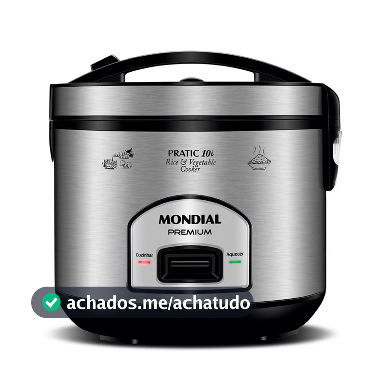 Panela elétrica de arroz 10 xícaras Pratic Rice 10i - PE-42-10X - Mondial