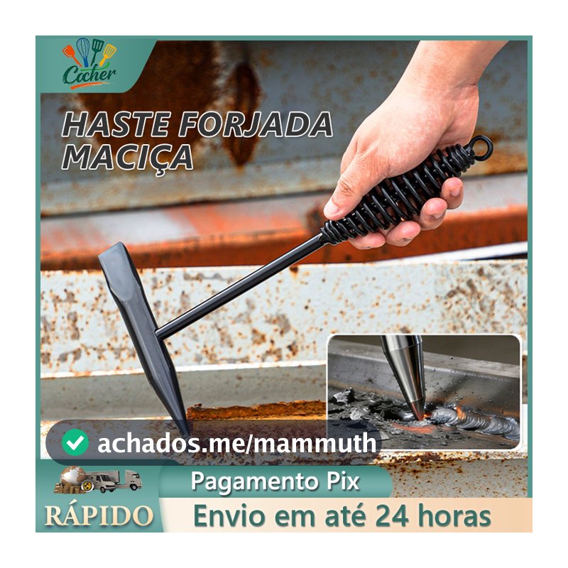 Martelo Picador de Solda com Mola Removedor Escoria