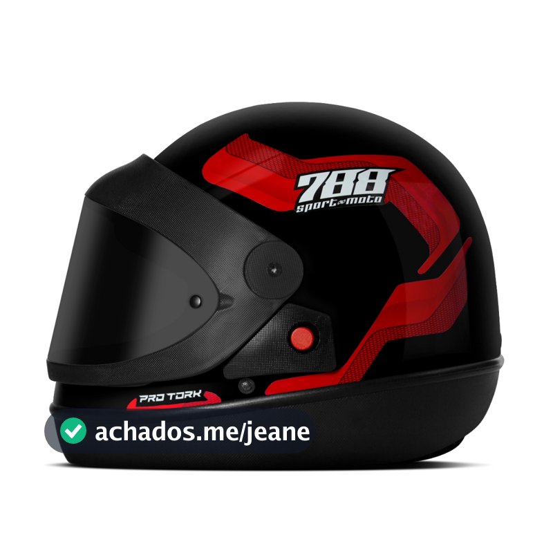 Capacete Automático Pro Tork Sport Moto 788 Viseira Fumê