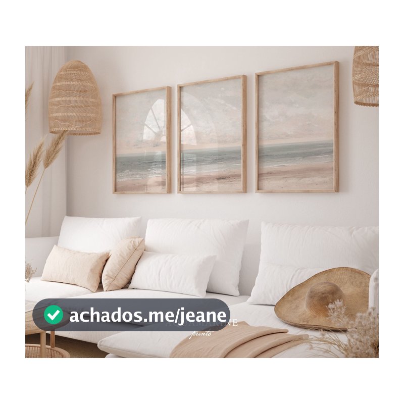 Quadro Decorativo Folhas Tropical Botânico minimalista