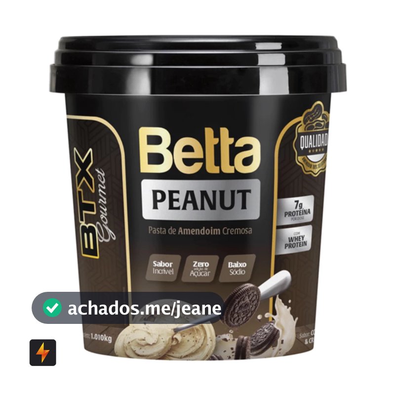 Pasta De Amendoim Betta Peanut 1kg Btx Gourmet