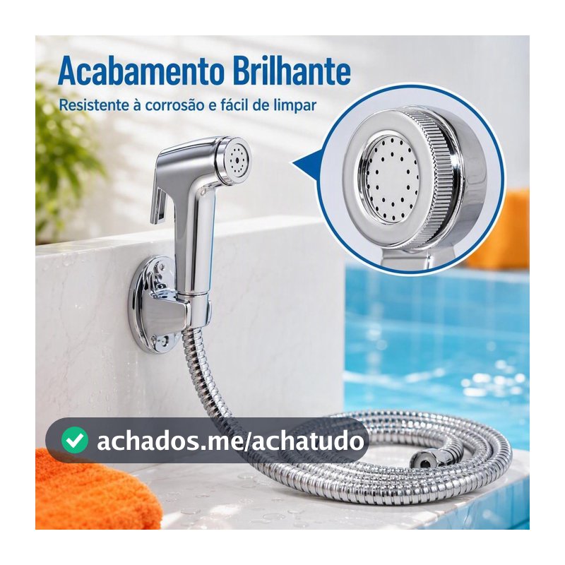 1/2/3 Pcs Ducha Higiênica Para Banheiro Completa Luxo Inox Núcleo Da Válvula De Cobre 1,2m Chuveirinho